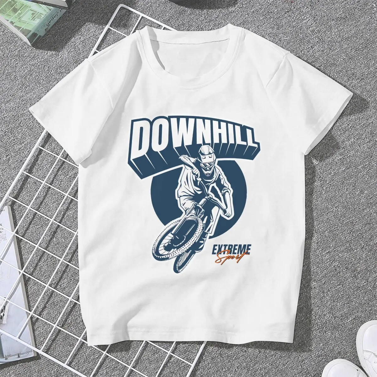 Sport Mountain Biking Downhill Tshirt Graphic Women Tops Vintage Goth Fibre Harajuku Polyester T Shirt