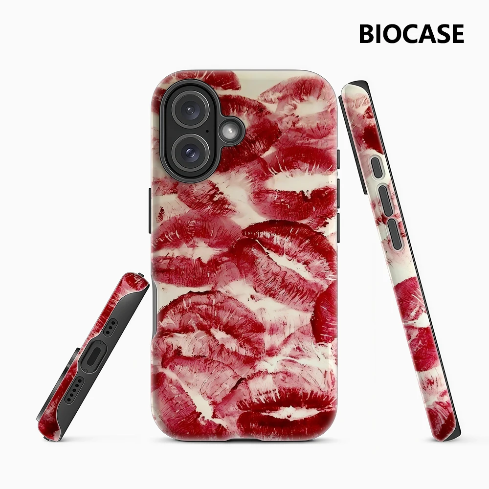 Kiss Imprints IPhone 17 Must-Haves Handyhülle für IPhone 17 16 15 14 13 12 11 Pro Max Plus Doppelschichtige Rückseite