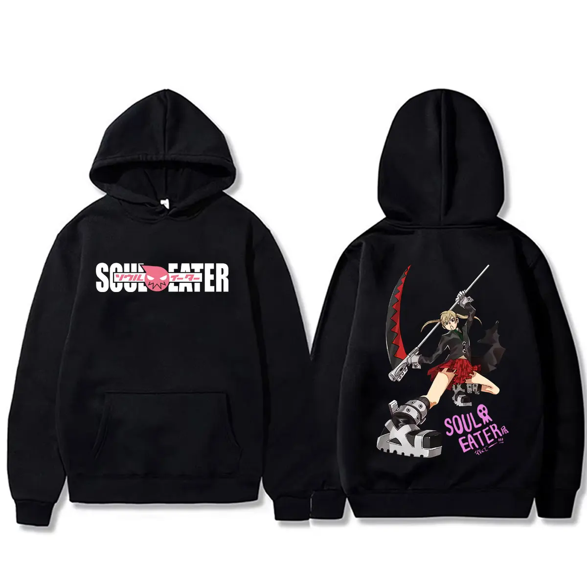 

Anime Soul Eater Maka Albarn Hoodie Men Women Retro Manga Harajuku Pullover Hoodies Unisex Fashion Oversized Hooded Sweatshirt