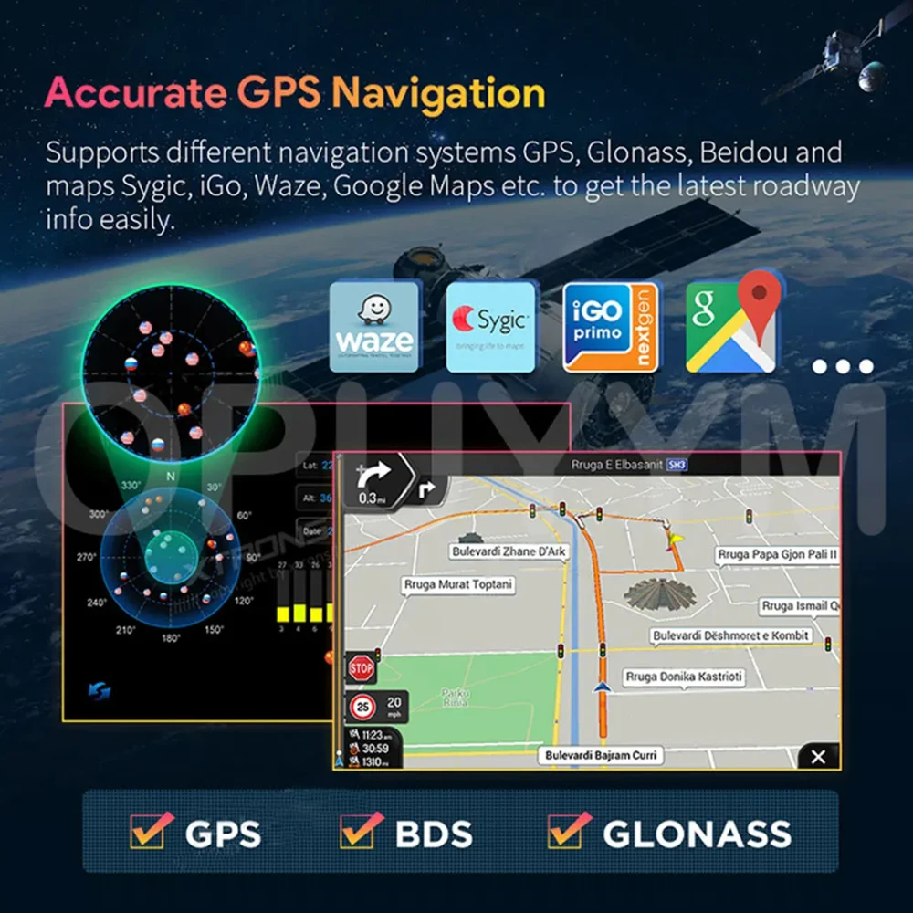 Multimedia Navigation For Hyundai i10 2007 2008 2009 2010 -2013 Android 15 Carplay Auto Car Radio Player WIFI+4G 2DIN Stereo DSP