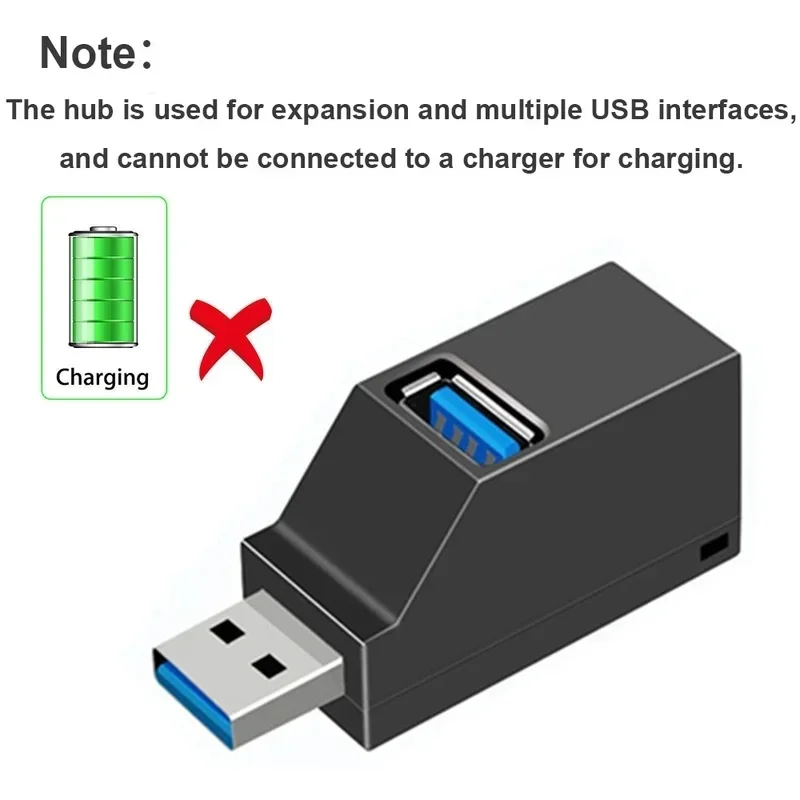 1-4pcs Adapter Mini Splitter Extender Box 3 Port High Speed for PC Laptop U Disk Card Reader Docking USB 2.0 Hub Converter view 4