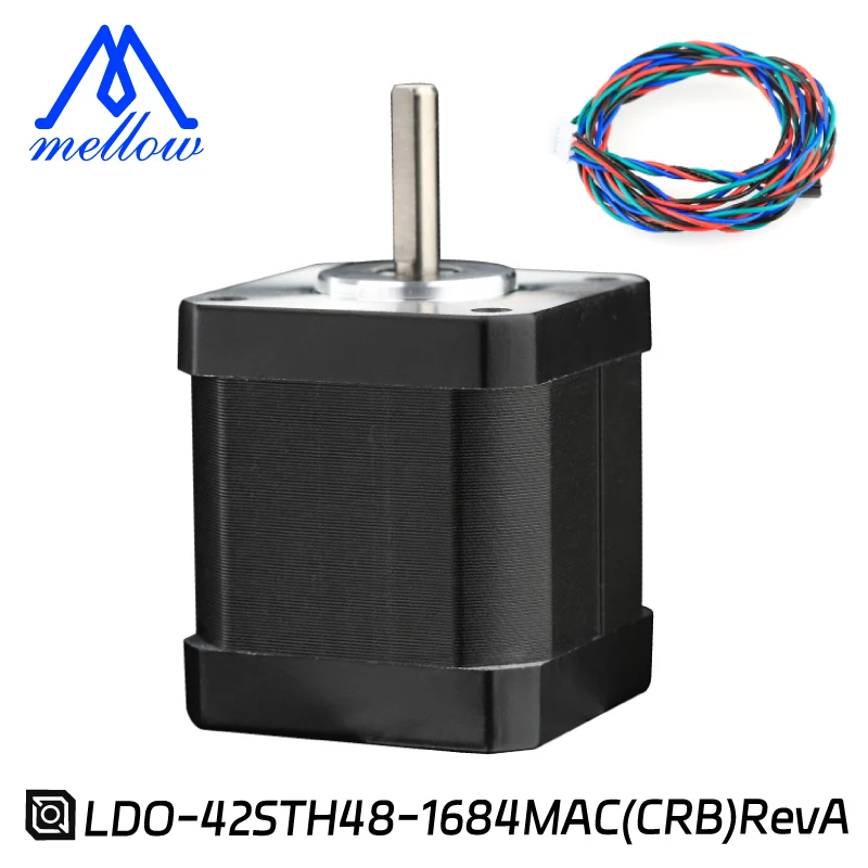 

Mellow LDO-42STH48-1684MAC(CRB)-RevA 48MM Nema 17 Stepper 0.9° Motor For 3D Printer Kit