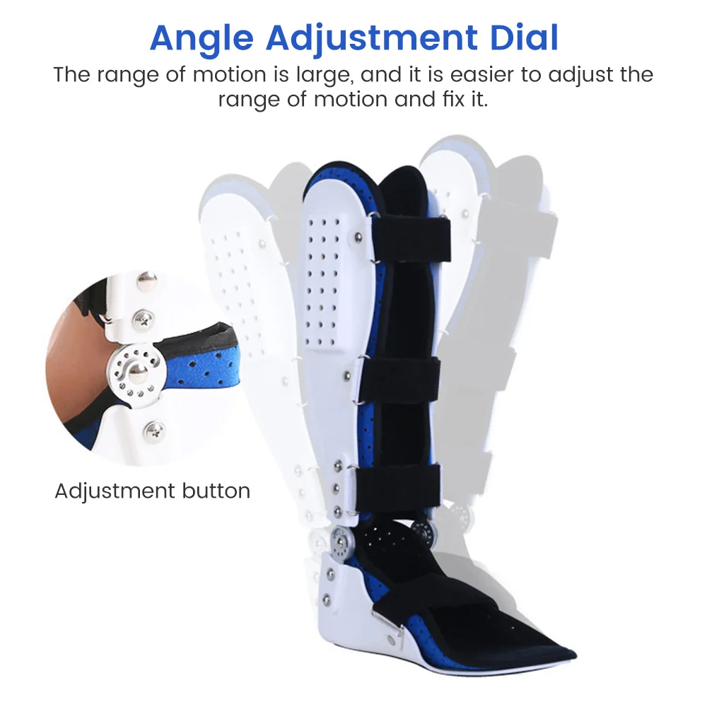 Adjustable Ankle Joint Fixation Support  Ankle Fracture Fixation Rehabilitation Breathable Medical Foot Support Corrector Tool