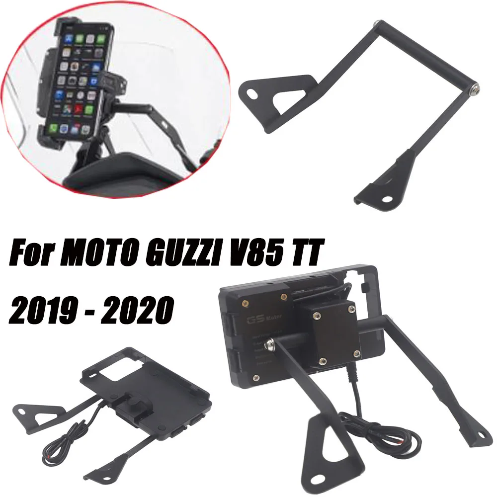 

Для MOTO GUZZI V85 TT V85TT поддержка GPS смартфона мотоциклетный навигационный кронштейн подставка для мобильного телефона USB зарядка