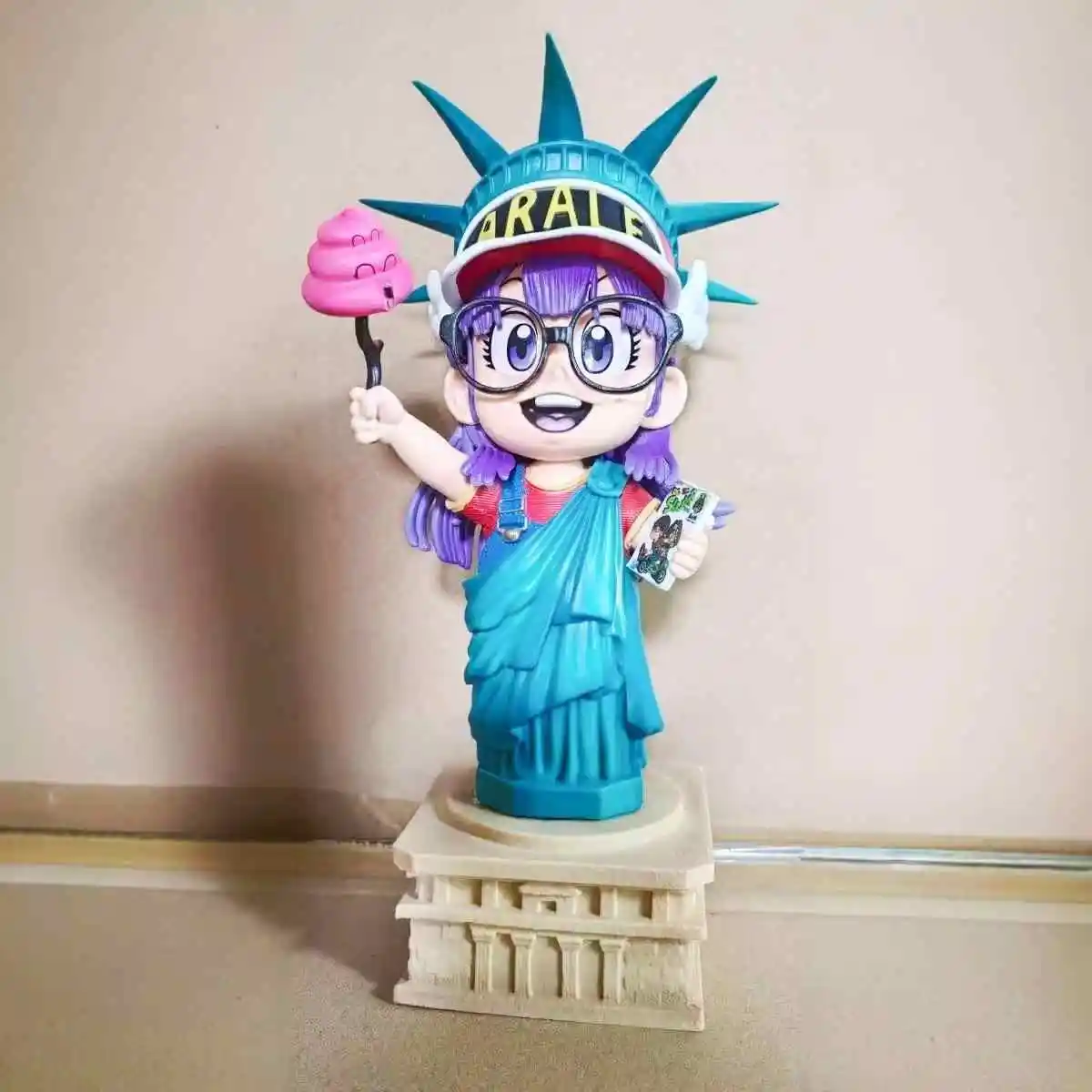 Anime Dr. Slump Figure Arale Cos Statue Of Liberty Figures Cute Pvc Statue Model Doll Collection Desk Decoration Kids Toys Gift