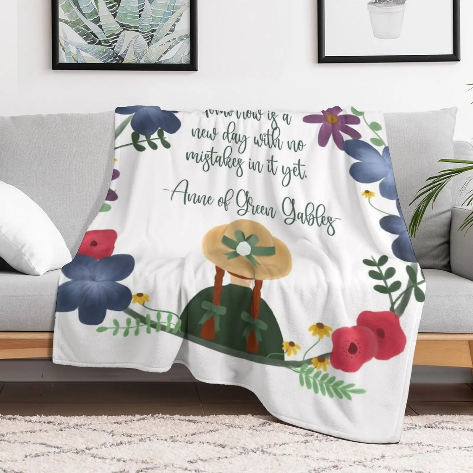 Anne of Green Gables Throw Blanket Blankets For Bed Comforter Softest Blankets