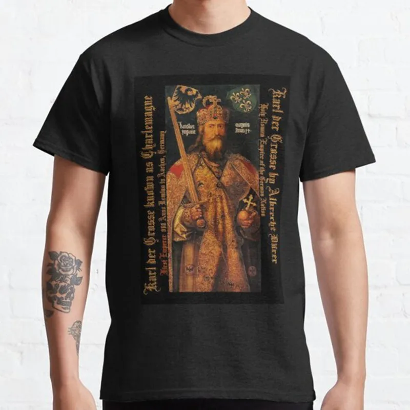 Karl Der Grosse..Charlemagne..by Albrecht Durer Men T-Shirt Summer Short Sleeve Casual Cotton O-Neck Tees