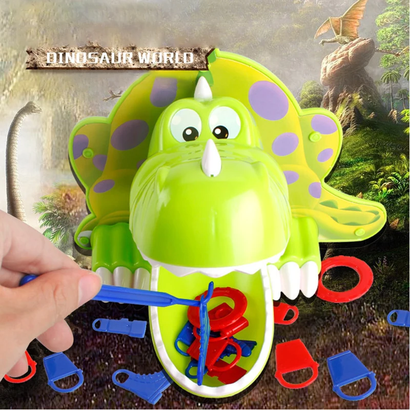 Cartoon Funny Dinosaur Feeding Toys Cute Biting Toy Children's Puzzle Toys Fun Family Party Tabletop Games Holiday Birthday Gift