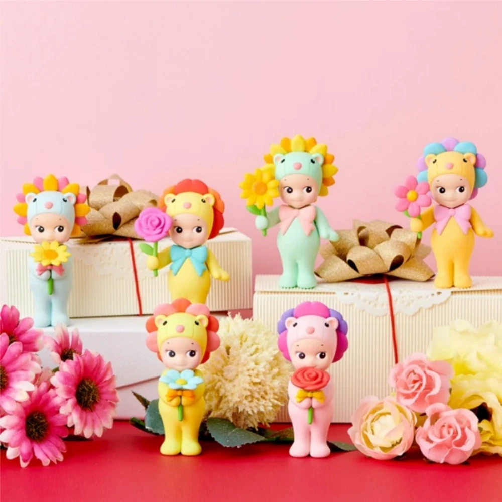 Anime Sonny Angel Flower Series Kids Toys Angel Girls Candy House Series Figurines Trendy Toys Car Decorations Christmas Gifts