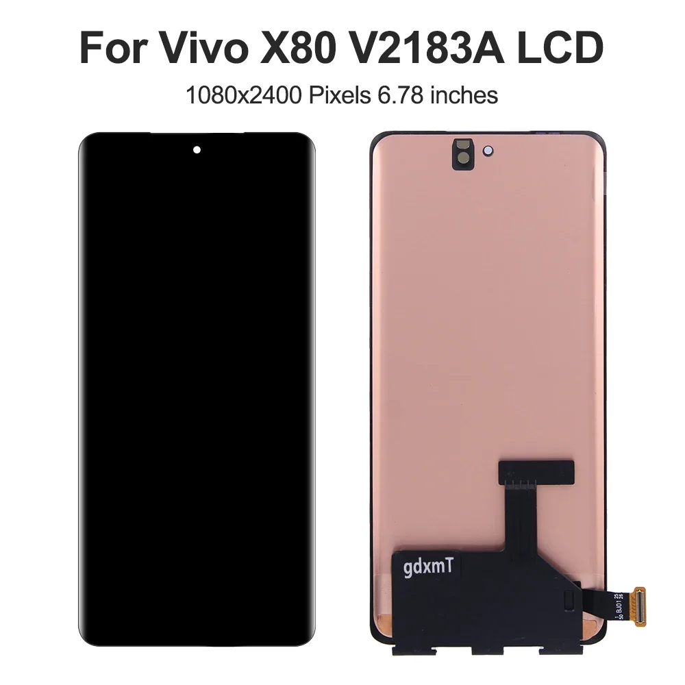 For VIVO X80 6.78''For vivo X80 V2183A V2144 LCD Display Touch Screen Digitizer Assembly Replacement