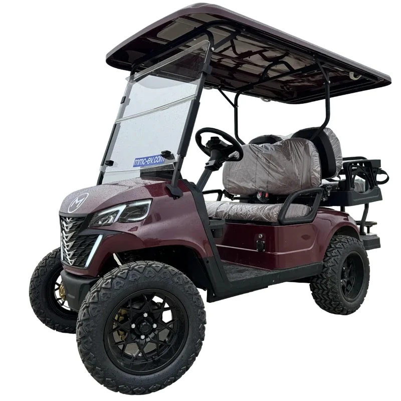 Super long range 4 6 seater 60V lithium battery electric golf cart 14 inch 4 wheel street legal golf cart