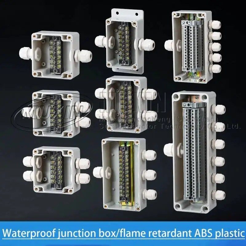 Customized Outdoor Plastic Distribution Enclosure Case Waterproof Terminal Junction Home Monitor Electric Cable Branch Box