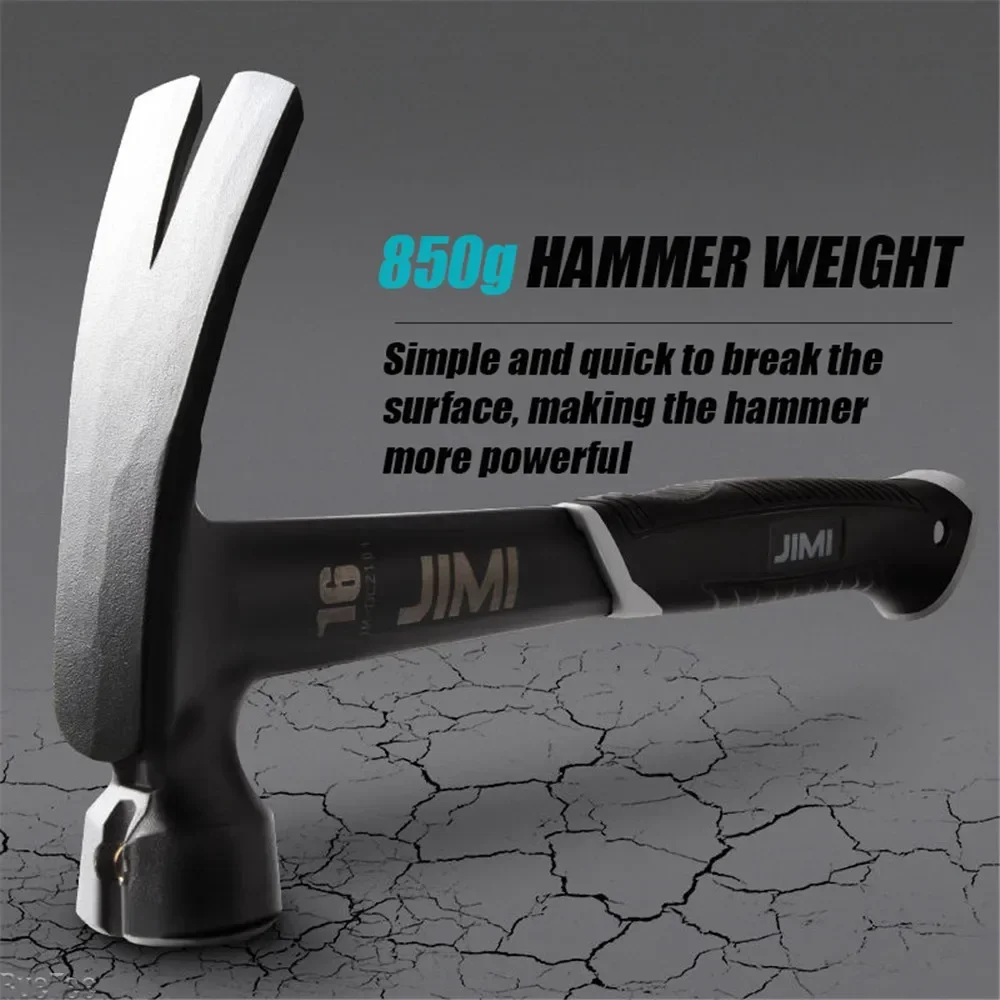 High Hardness Integrated JIMI Top Quality Claw Hammer Molding with Magnetic for Electrician Carpenter Man Gift