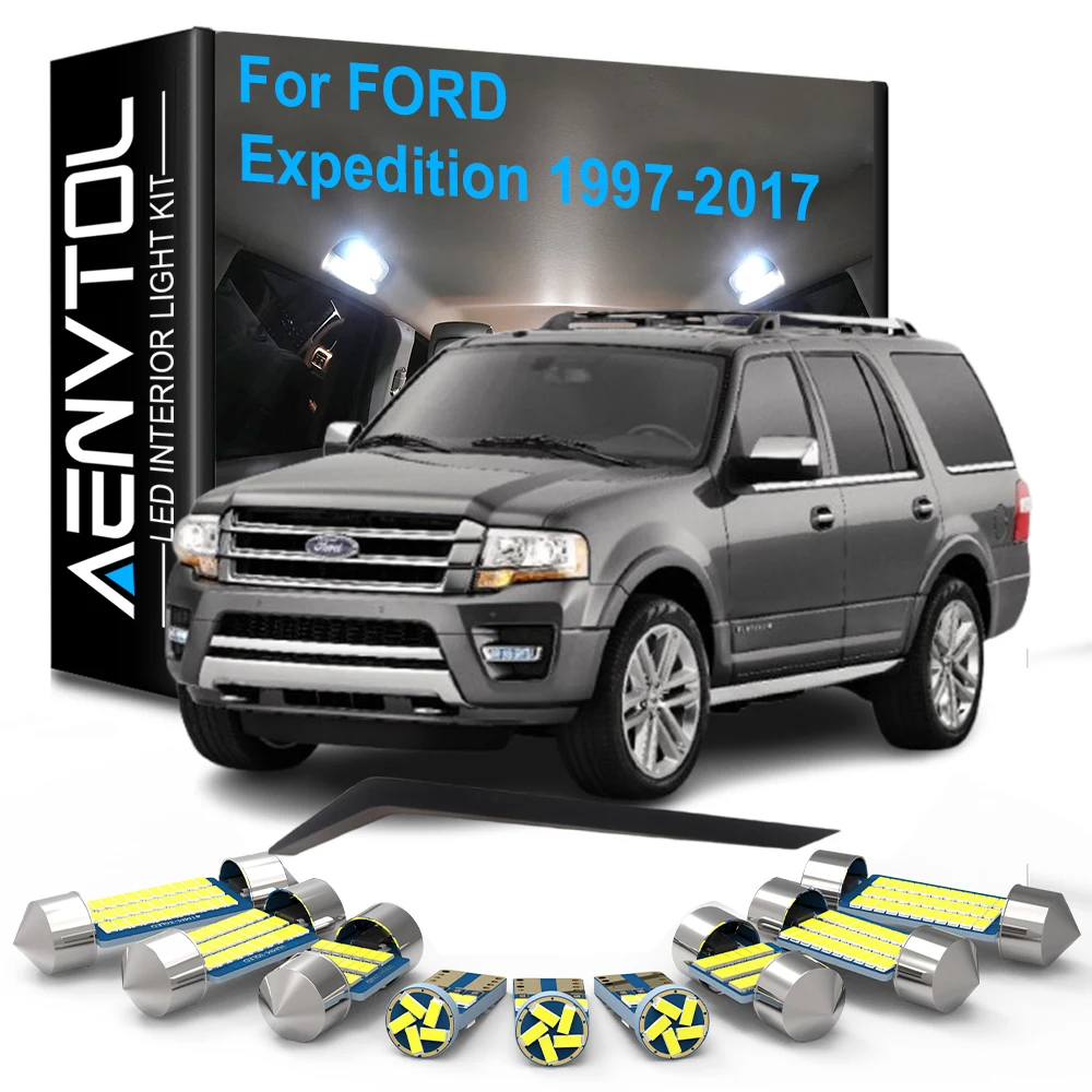 Car LED Interior Lamp Canbus For Ford Expedition 1997-2003 2004 2005 2006 2007 2008 2009 2010 2011 2012 2013 2014 2015 2016 2017