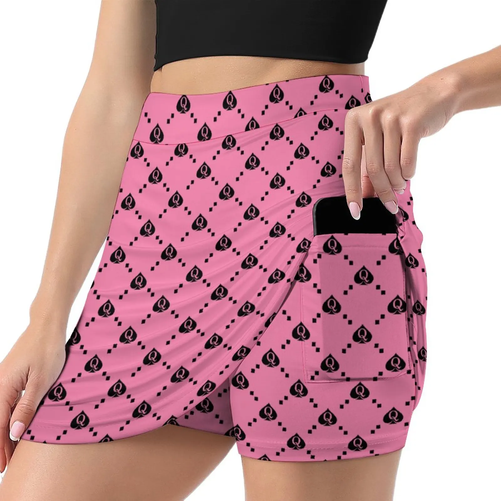 YOGA High Waisted Skirts for Women A Line Tennis Athletic Casual Skort with Inner Shorts Pockets