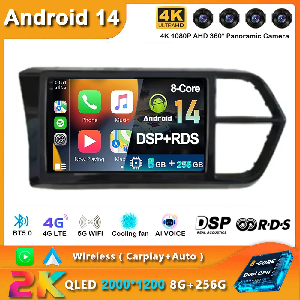 

Android 14 For Volkswagen VW Jetta VS5 2020 Navigation Multimedia Monitor Screen Autoradio Carplay Bluetooth NO 2Din DVD 5G WIFI