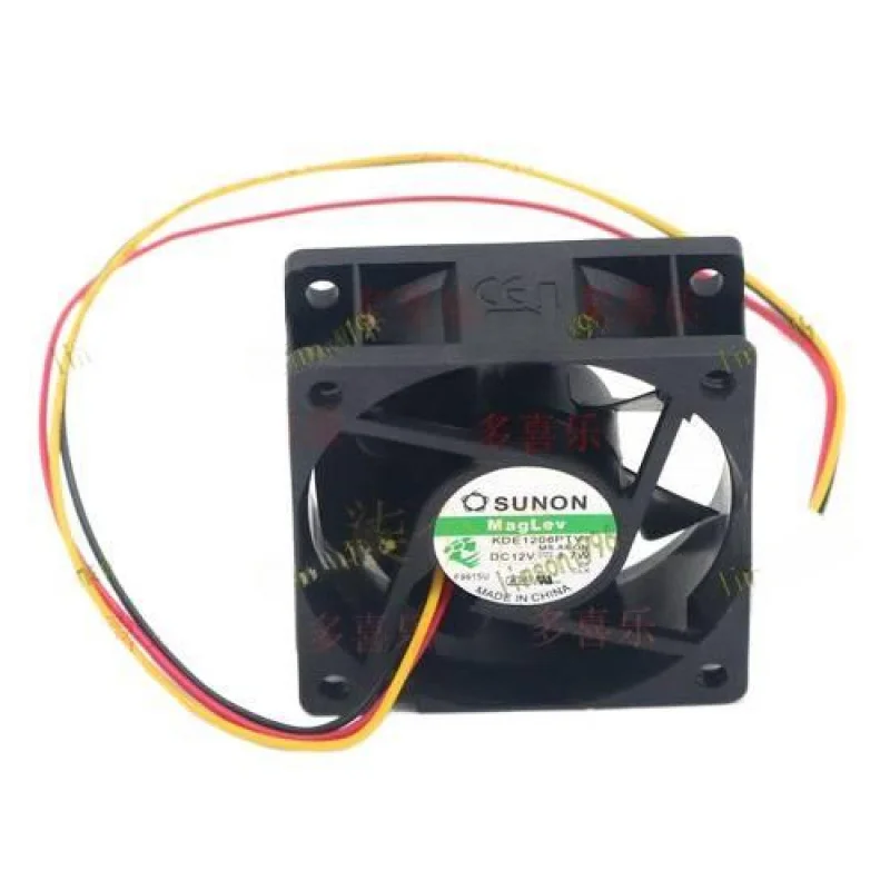

ZMZM NEW for KDE1206PTV1 6025 DC12V 1.7W 6CM 3-Wire Cooling Fan #F18
