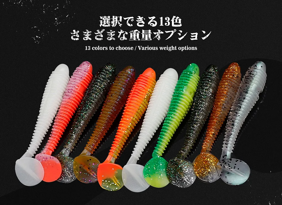 Noeby Weichen Angeln Lockt 9,5 cm 8g Paddel Schwanz Künstliche Weichen Köder Schaukel Wurm Swimbait Wobbler für Bass Silikon angeln Köder – Detail 3
