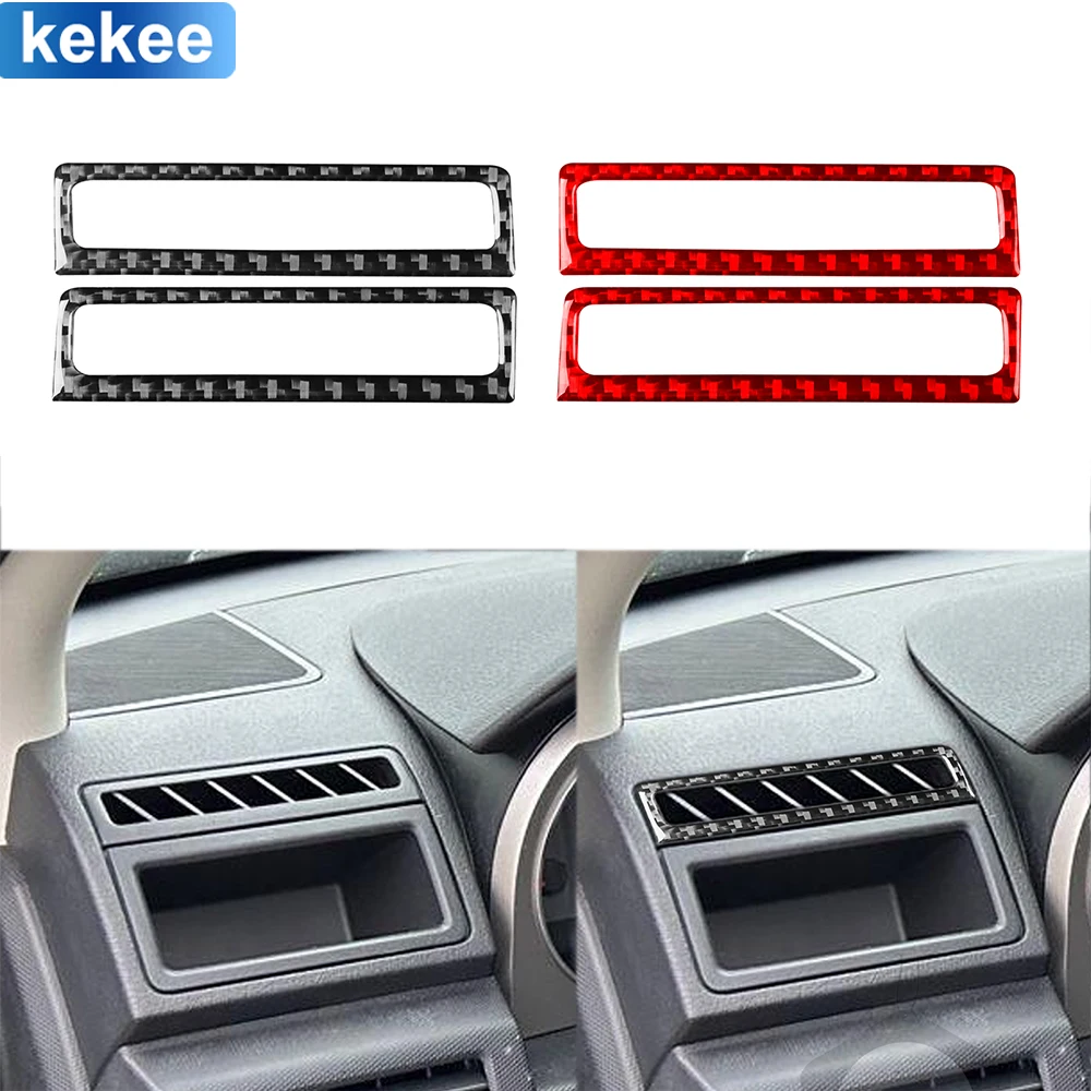 

For Dodge Avenger 2008 2009 2010 Dashboard Demisting Vent Frame Trim Cover Real Carbon Fiber Sticker Car Interior Accessories