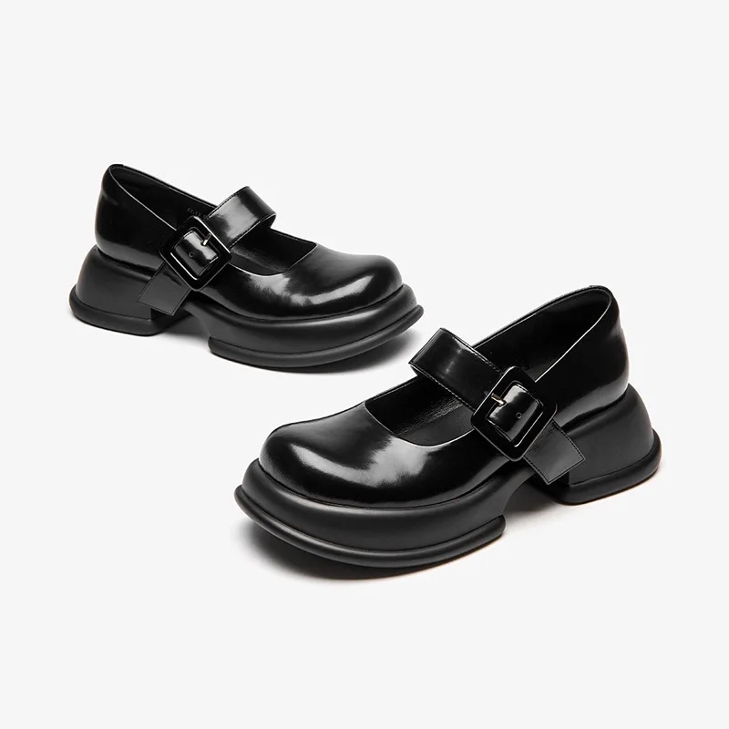 

Lolita Platform Shoes Mary Janes Women'S School Student College Girl Student Sweet Jk Uniform Shoes Korean Black Low Heel Sandal