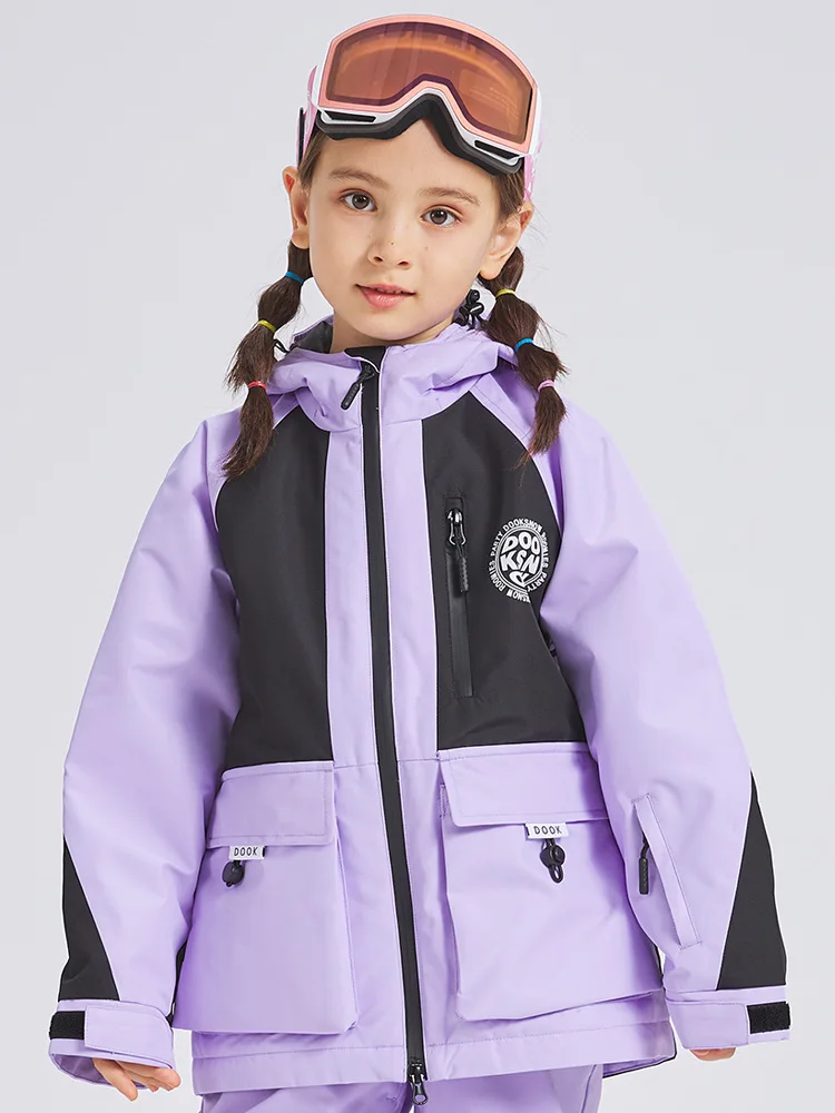 

MUTUSNOW 2025 New Winter Fashion Children Warm Breathable Ski Jackets Outdoor Boys' And Girls' Waterproof Snowboarding Coats