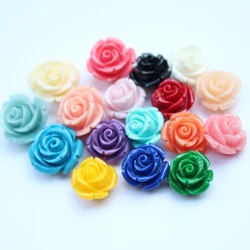 Coral Rose Flower Beads for Jewelry Making Diy Supplies Kalen Voor Sieraden Maken Bracelet Accessories Cabochons Cute Bead Bulk