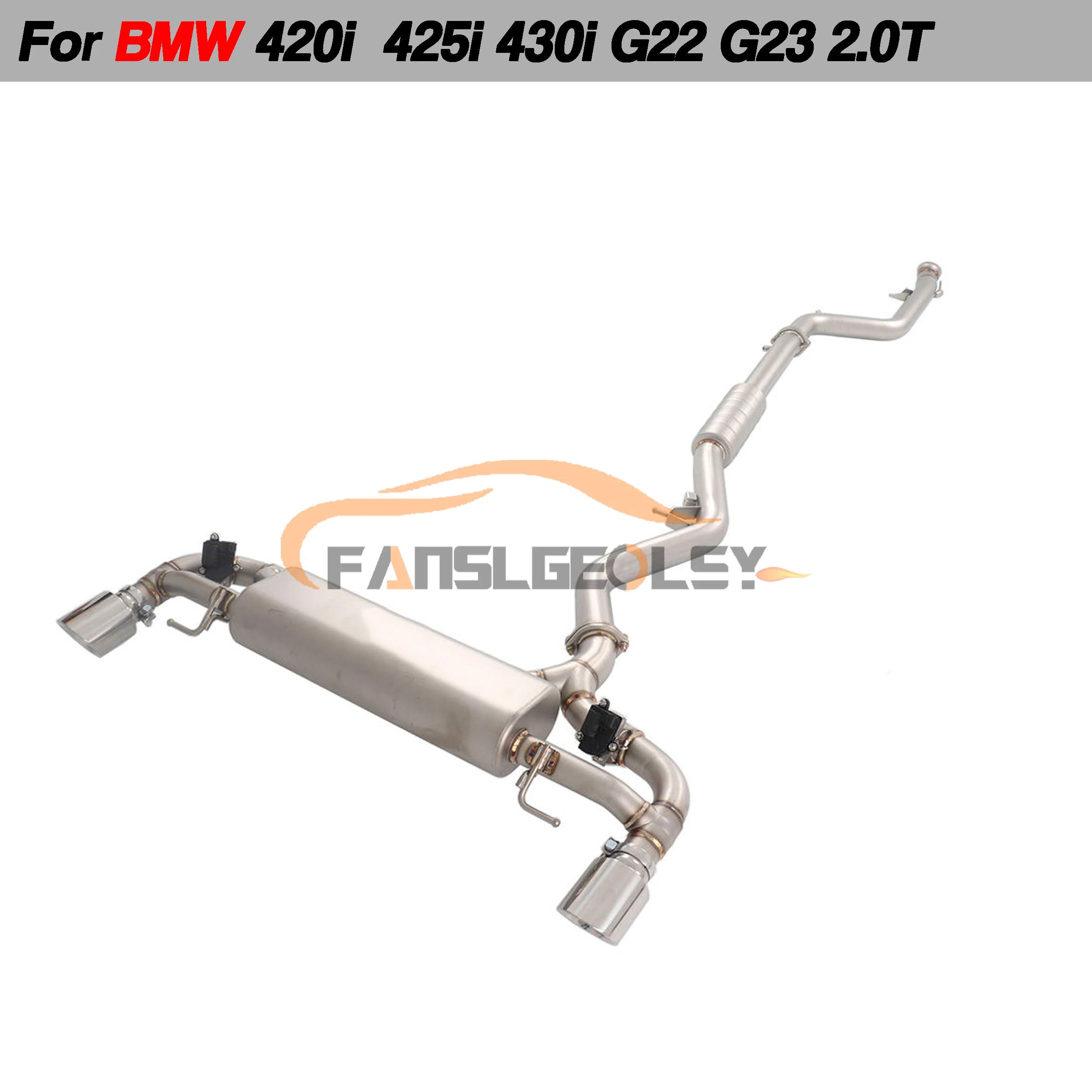 For BMW 420i 425i 430i 2.0T Steel Catback Performance Exhaust System Valve With Muffler Pipes Tuning exhaust assembly