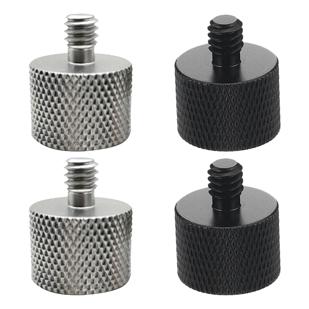 

4 Pcs Mic Stand Adapter Microphone Extension Conversion Screw Tripod Adapters Mount