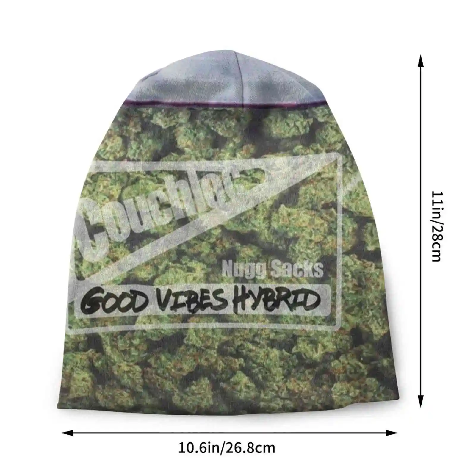 Fat Sack Knitted Hat Warm Beanie Outdoor Caps Weed Ganja Herb Dabs Dank Pot Stoner Trippy Funny Cool Pipe Bong Case Stash Sack