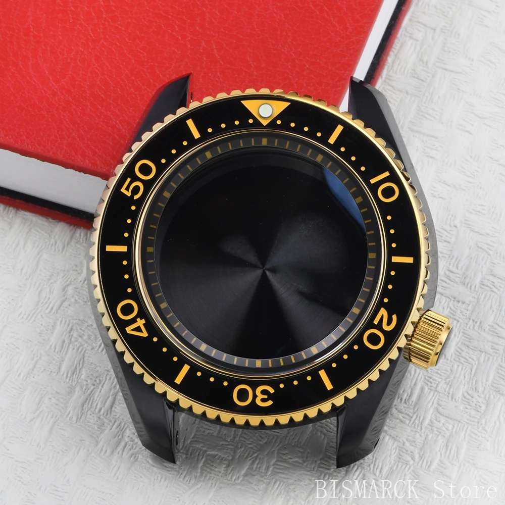 

HEIMDALLR Black SBDX001 Ocean Master Watch Case 3.8 o'clock Crown Integrated Case Suitable for NH35 Movement Sapphire Mirror