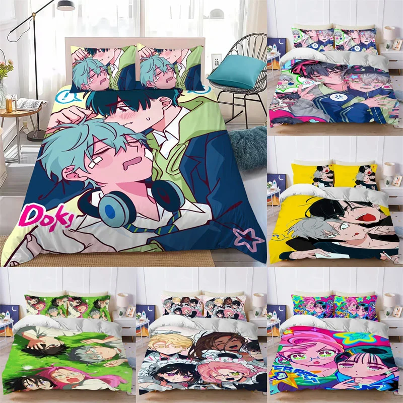 

Постельное белье с изображением инопланетянина, пододеяльник с 3D принтом, покрывало для спальни, постельное белье, 2/3 шт., аниме, мультяшное украшение для комнаты, детский рождественский подарок