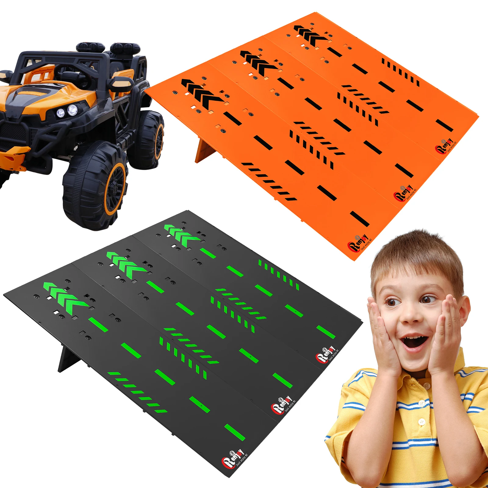 

RC Car Jump Ramp Plastic RC Stunt Playset for 1/12 To 1/24 Scale Remote Control Vehicle