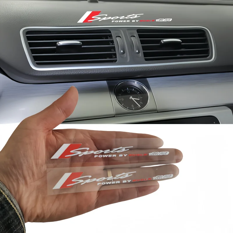 

1 Set L Sport POWER BY MUGLN Vinyl Sticker Waterproof Racing Style Decal for Car Motorcycle All Vehicles Universal Decor