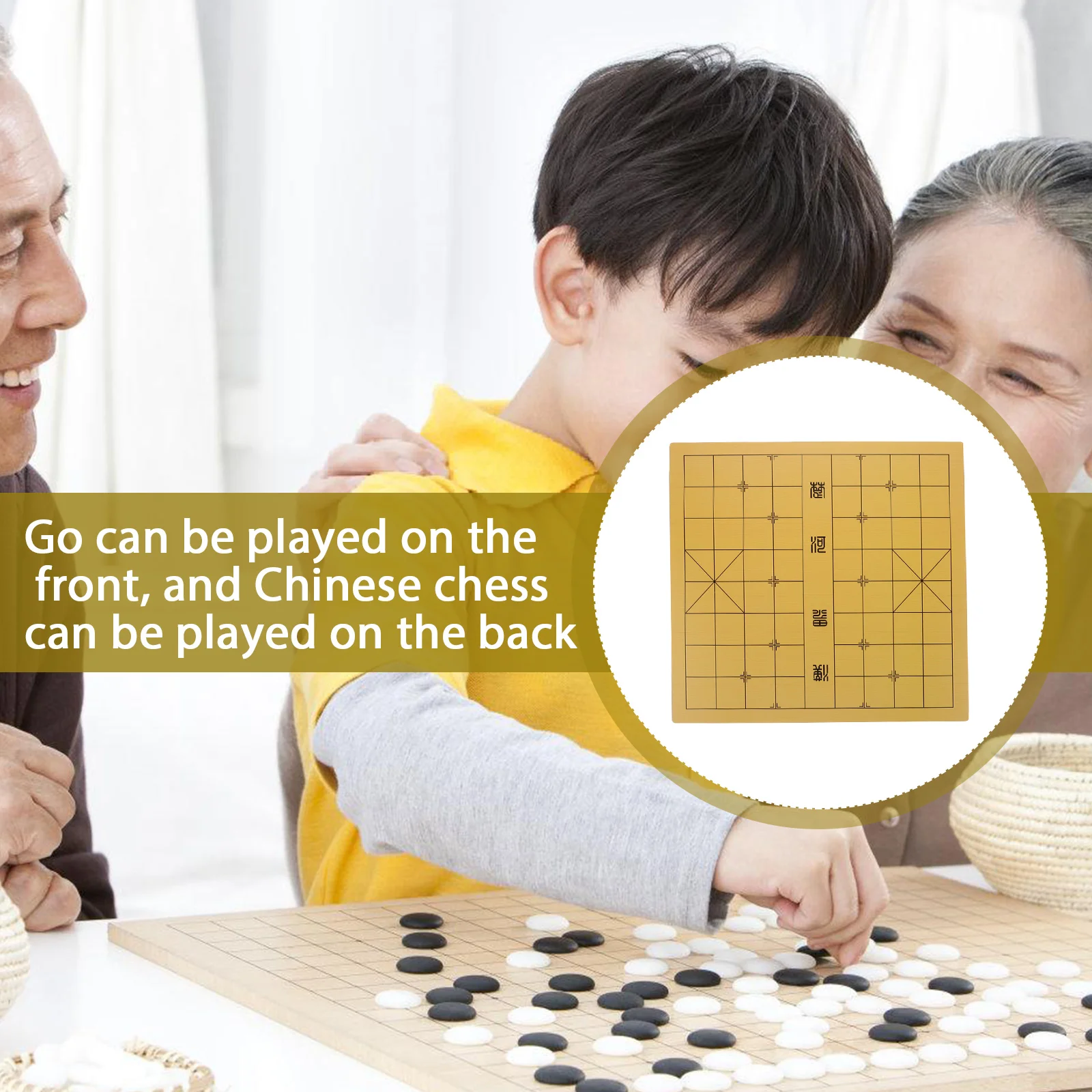 

Dual-Sided Chinese Chess Board Compact Lightweight Reusable Design For Long-Term Use Gobang Table Creative Chessboard