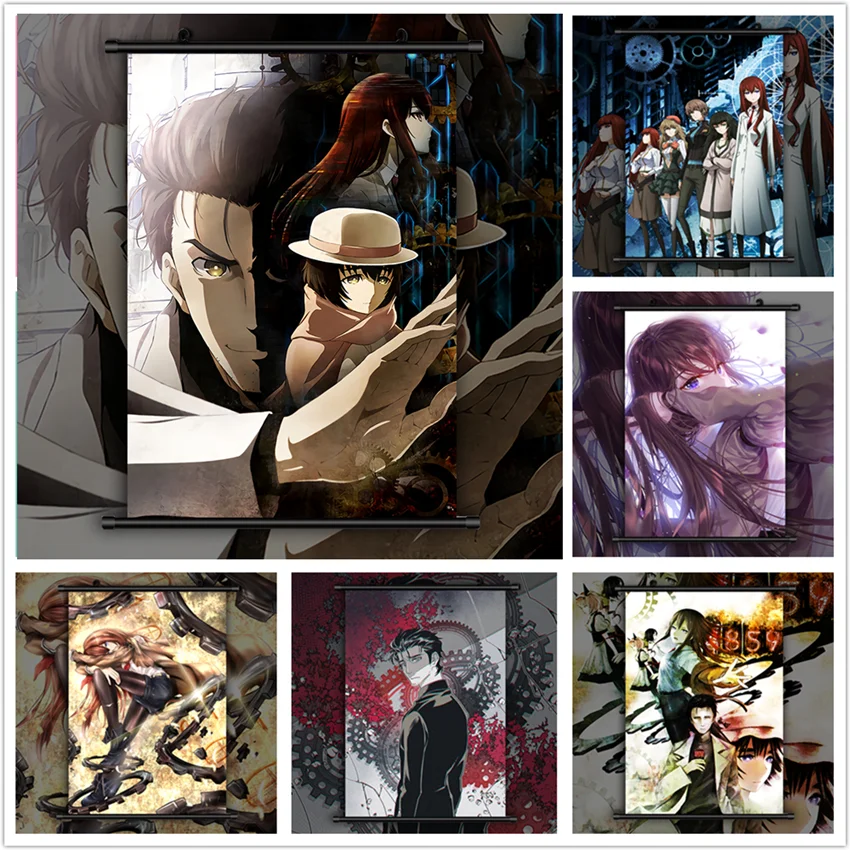 Manga Wall Pictures Wall Art Canvas Painting Poster Print Modern Living Home Decoration Steins;Gate Cartoon Anime Movie No Frame