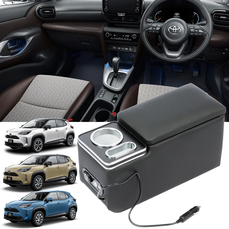 For Yaris Cross Armrest Console Box Dedicated Storage Box Center Console Cup Holder For Toyota YARIS Cross