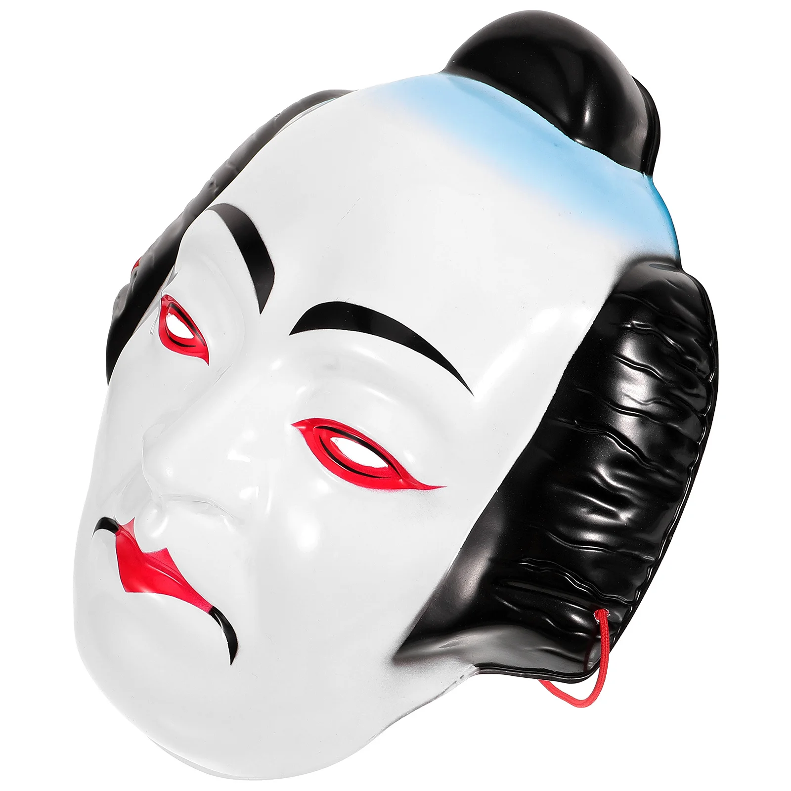 

Japanese Cosplay Traditional Theater Face For Drama Performance Reusable Party Prop Sturdy Plastic Comfortable