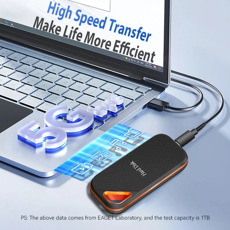 Tragbare SSD 1 TB externe Festplatte E81 Hochgeschwindigkeits-Mobil-Solid-State-Laufwerk Externer Speicher Decives Festplatten für PC/Mac