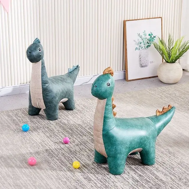 

Animal Stool Cute Technology Cloth Cartoon Stool Children's Mount Doll Dinosaur Stool