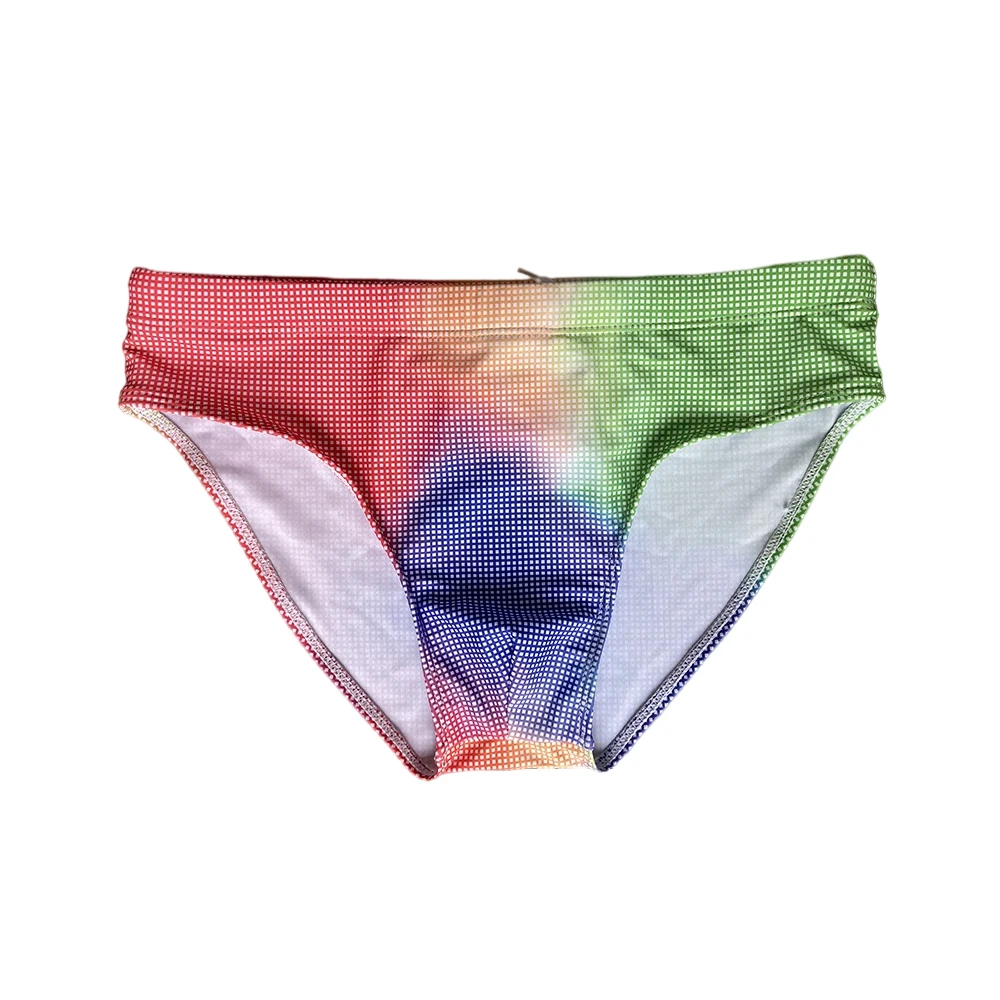 Gradiente กางเกงว่ายน้ำเซ็กซี่สำหรับผู้ชาย, บิกินี่เอวต่ำชายแฟชั่นยุโรปชุดเล่นเซิร์ฟบอร์ดชายหาดฤดูร้อน