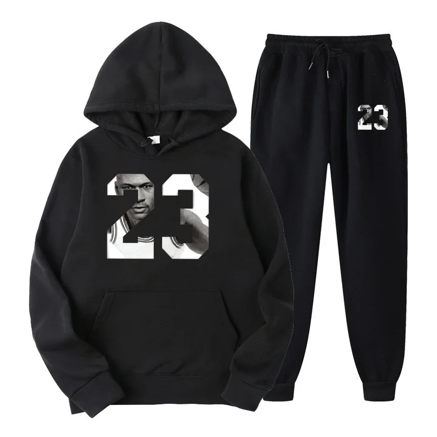 

Men and women can couples spring and autumn new fitness sportswear suit casual hoodie + sweatpants jogging two-piece set