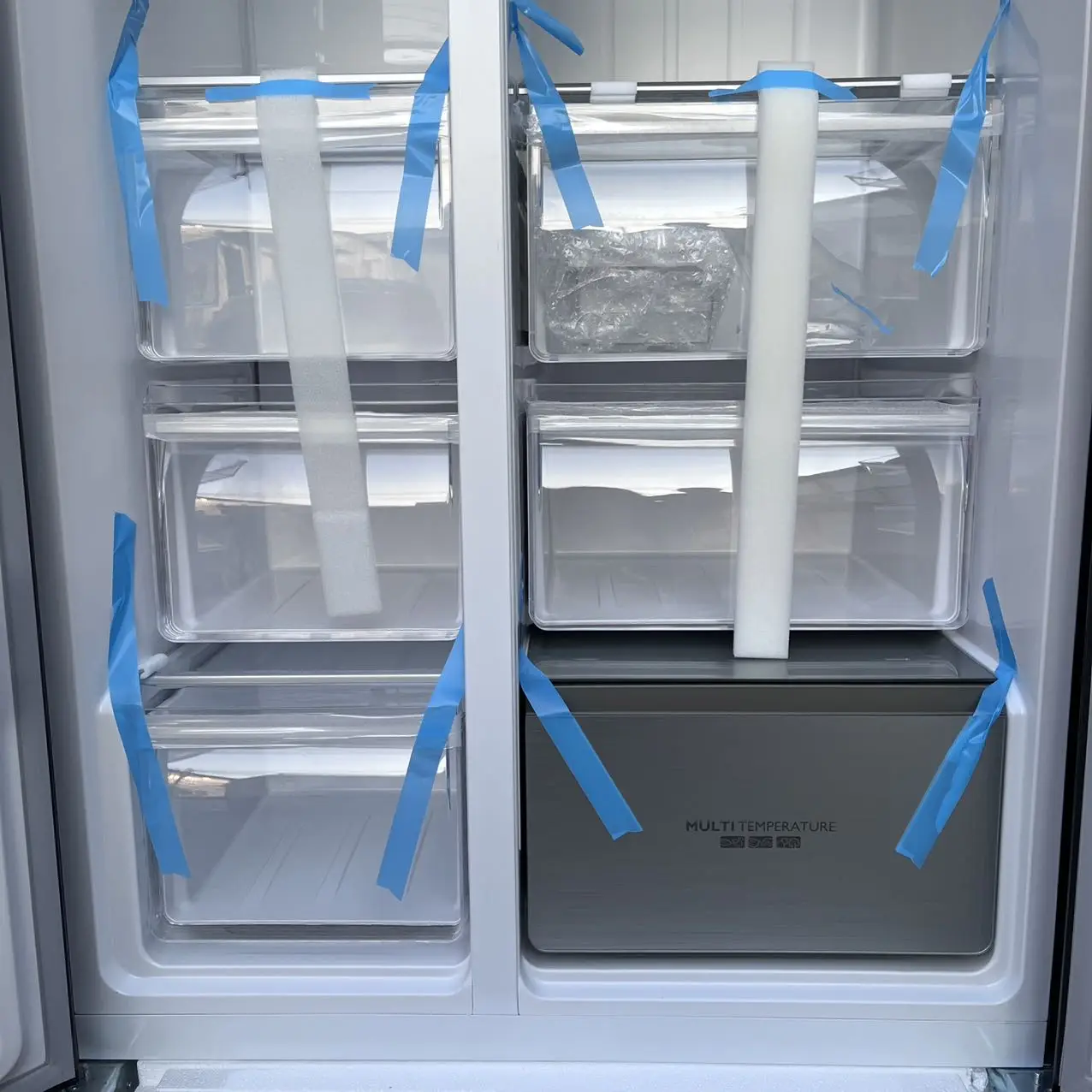 ثلاجة تجارية مفتوحة الباب 2025 595 لتر - ثلاجة عاكسة خالية من الصقيع مع ترموستات رقمي