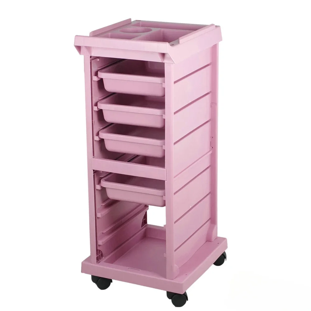 pink beauty salon trolley, salon furniture equipment trolley hairdresser