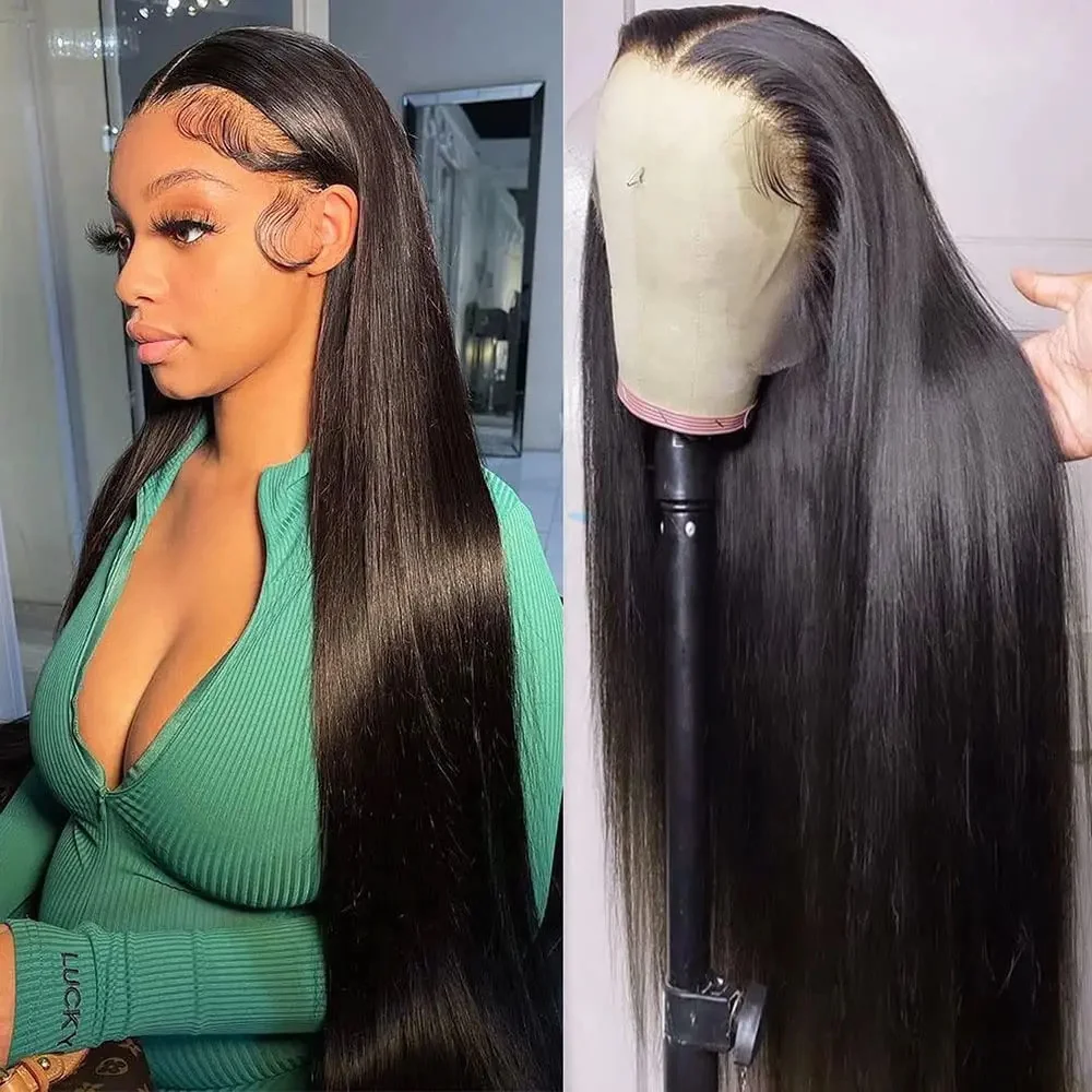 

Transparent 13x6 Lace Front Human Hair Wigs For Women 30 38 Inches 13x4 Lace Frontal Wig Brazilian Straight 5X5 4X6 Glueless Wig