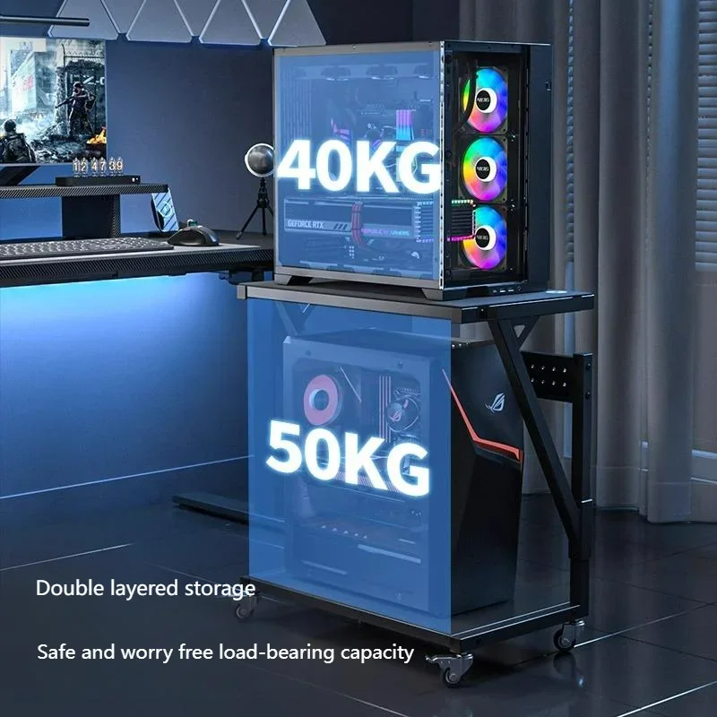 

Рамка игровой консоли PS5 Studio, компьютерный стол для мобильного хранения, большая подставка для корпуса, подставка для компьютерной консоли