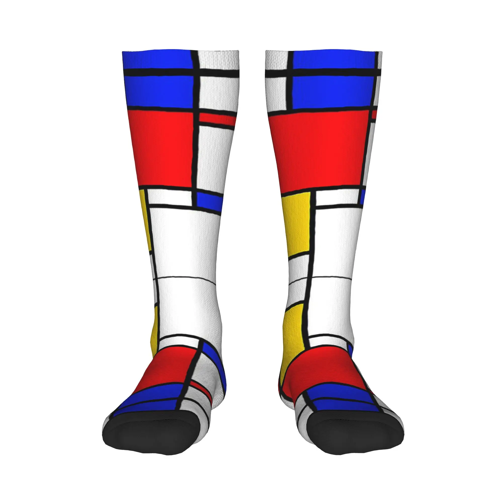 

Всесезонные чулки для экипажа, носки Mondrian, модные длинные носки в стиле Харадзюку в стиле хип-хоп, аксессуары для мужчин и женщин, рождественские подарки