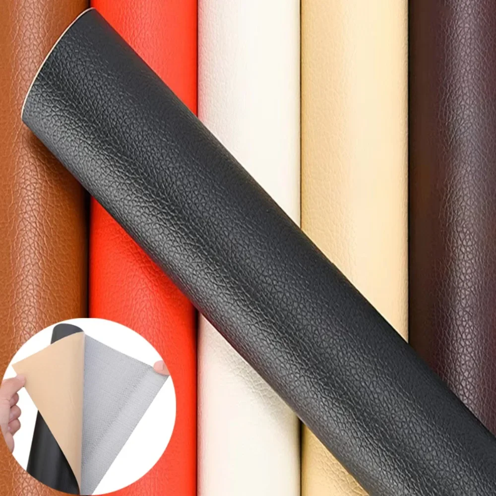 Colorful Self Adhesive Leather for Sofa Repair Patch Waterproof Furniture Table Chair Repair Sticker DIY Car Seats Repair Decal