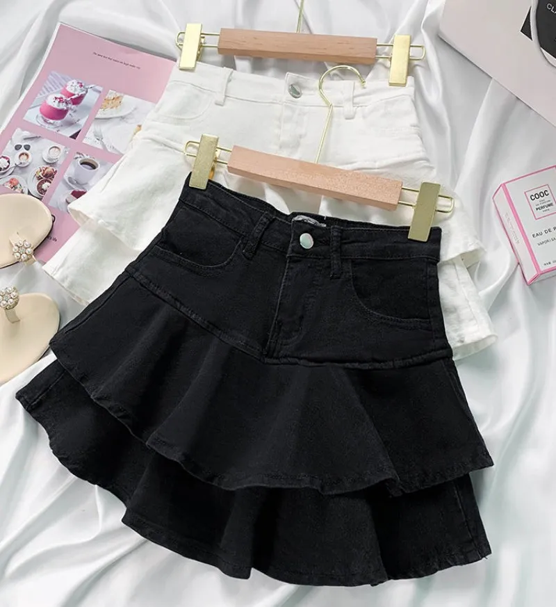 Girls\' Half length Skirt Fashion Ruffle Edge Cake Skirt  Spring/Summer New Children\'s Elastic Waist Short Skirt