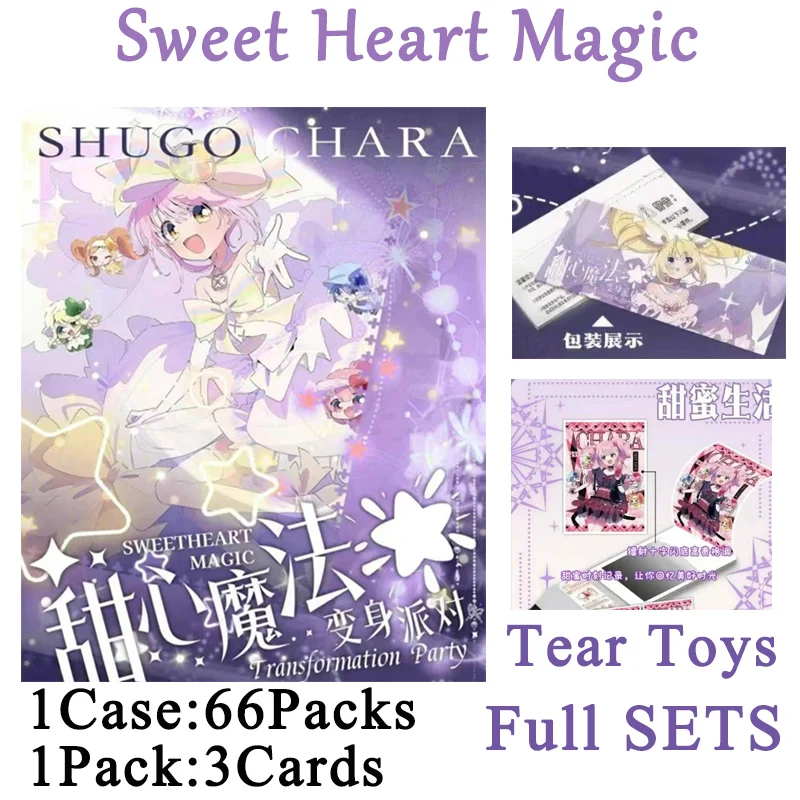 

2025 Sweat Heart Magic Tear Toys Collection Colored Paper New Process Anime Character Collection Card Kids Toys Hobbies Gift
