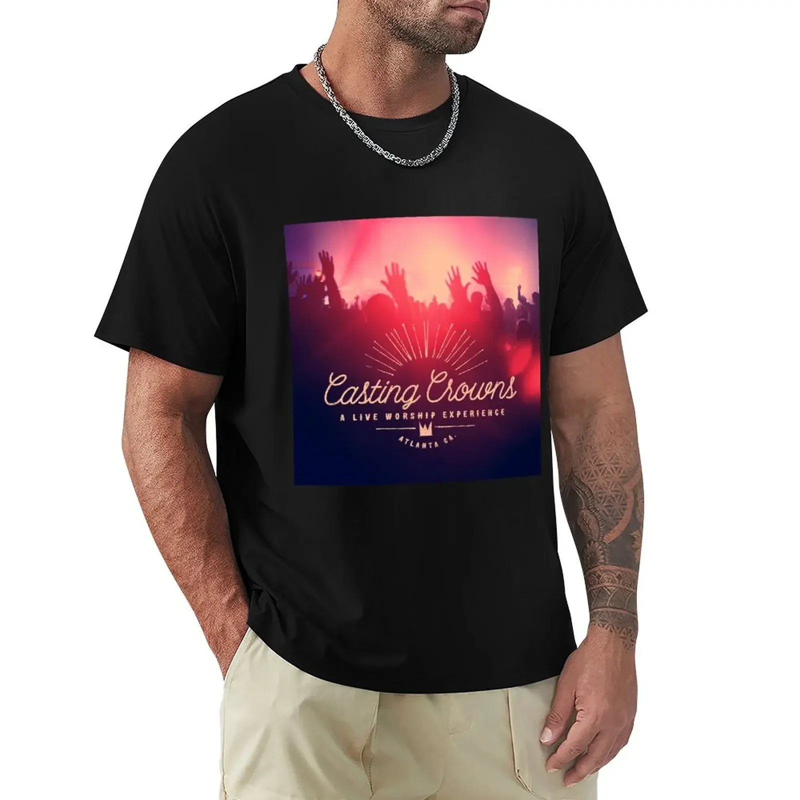 Casting Crowns a live worship experience T-Shirt Short sleeve tee customizeds hippie clothes oversized t shirt men